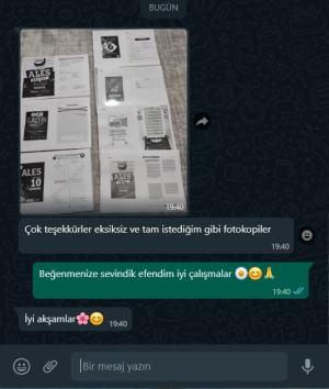 Limon Fotokopi Sizden Gelenler