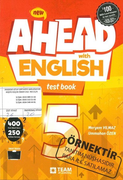 AHEAD ENGLISH TEST BOOK Limon Fotokopi