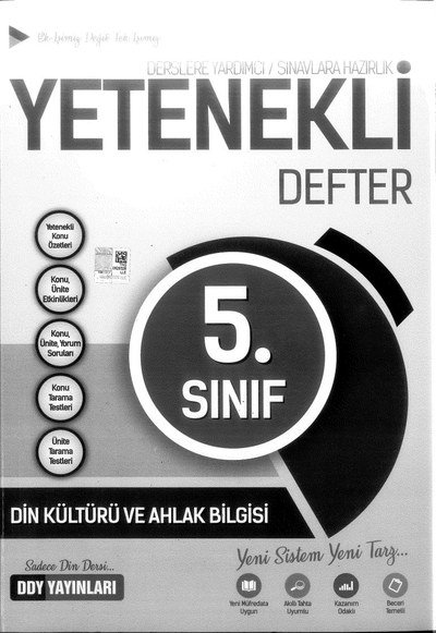 DİN KÜLTÜRÜ VE AHLAK BİLGİSİ YETENEKLİ DEFTER
