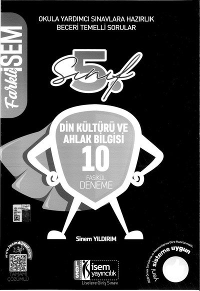 DİN KÜLTÜRÜ VE AHLAK BİLGİSİ 10 FASİKÜL DENEME Limon Fotokopi