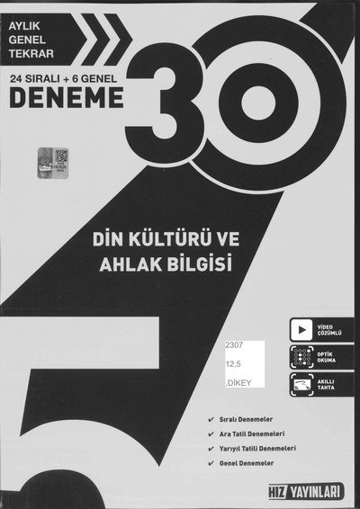 30 DENEME DİN KÜLTÜRÜ VE AHLAK BİLGİSİ Limon Fotokopi