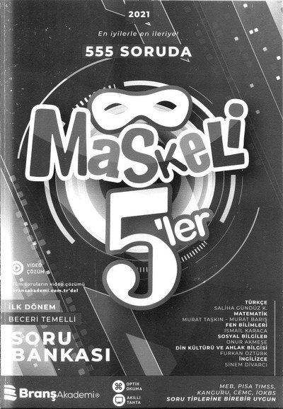 555 SORUDA MASKELİ 5'LER Limon Fotokopi