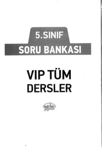 SORU BANKASI VIP TÜM DERSLER Limon Fotokopi