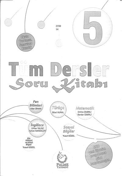 TÜM DERSLER SORU KİTABI Limon Fotokopi
