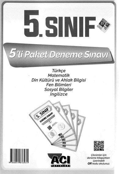 5'Lİ PAKET DENEME SINAVI Limon Fotokopi