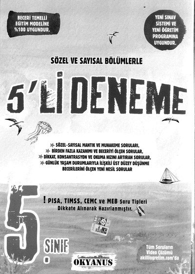 SÖZEL VE SAYISAL BÖLÜMLERLE 5'Lİ DENEME