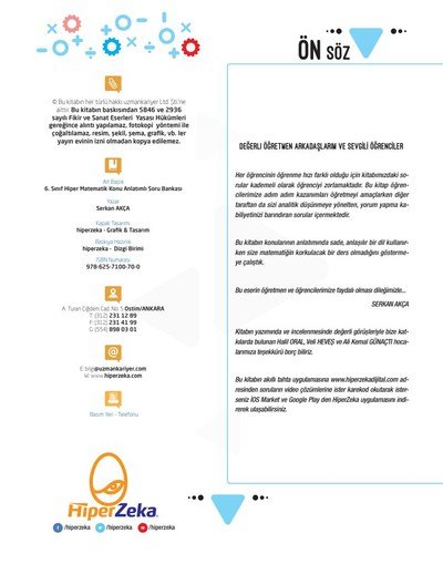 MATEMATİK KONU ANLATIMLI SORU BANKASI (2023) Limon Fotokopi