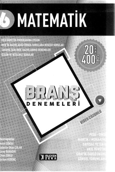 MATEMATİK BRANŞ DENEMELERİ