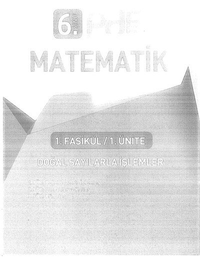 MATEMATİK KONU ANLATIM Limon Fotokopi