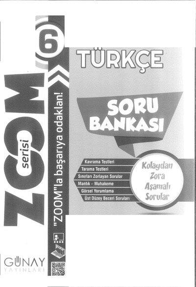 ZOOM SERİSİ TÜRKÇE SORU BANKASI Limon Fotokopi