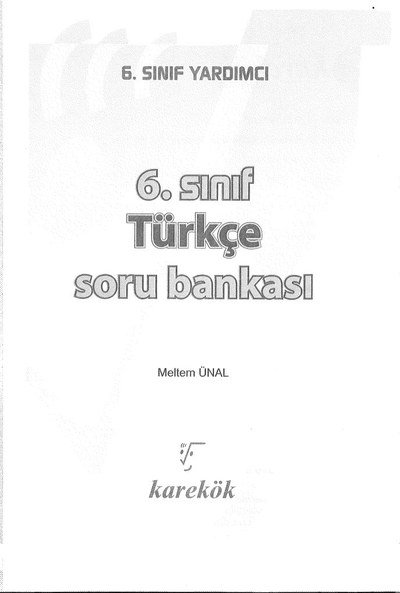 TÜRKÇE SORU BANKASI Limon Fotokopi