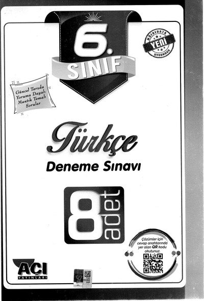 TÜRKÇE DENEME SINAVI 8 ADET Limon Fotokopi