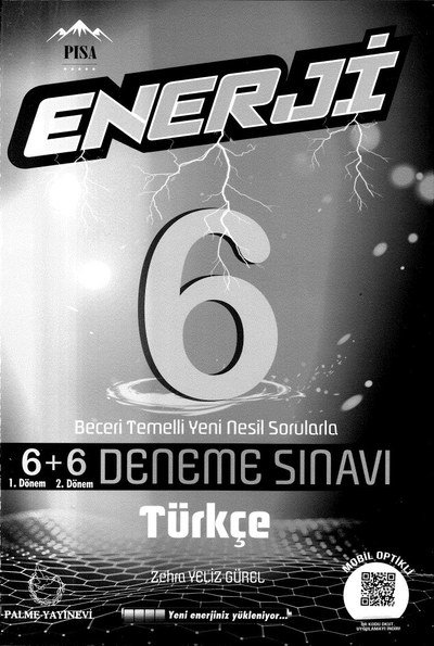 ENERJİ 6+6 DENEME SINAVI TÜRKÇE Limon Fotokopi