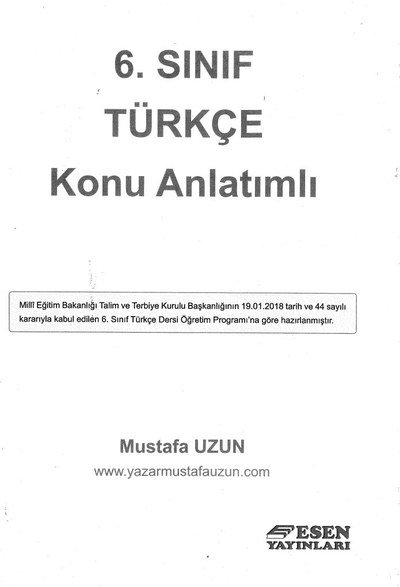 TÜRKÇE KONU ANLATIMLI