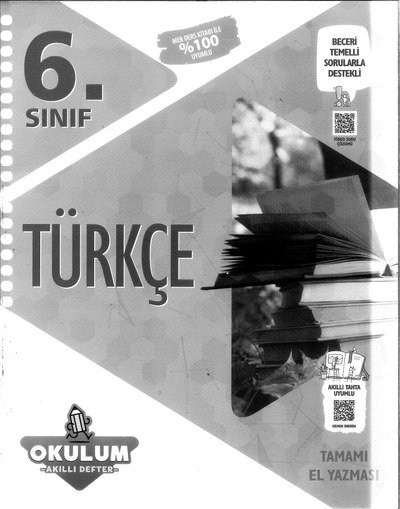 TÜRKÇE OKULUM AKILLI DEFTER Limon Fotokopi