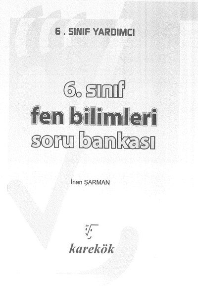 FEN BİLİMLERİ SORU BANKASI Limon Fotokopi