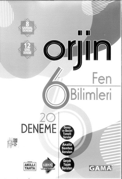 ORJİN FEN BİLİMLERLİ 20 DENEME