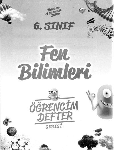 FEN BİLİMLERİ ÖĞRENCİM DEFTER Limon Fotokopi