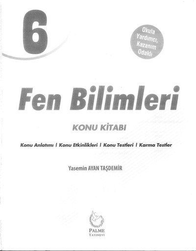 FEN BİLİMLERİ KONU KİTABI