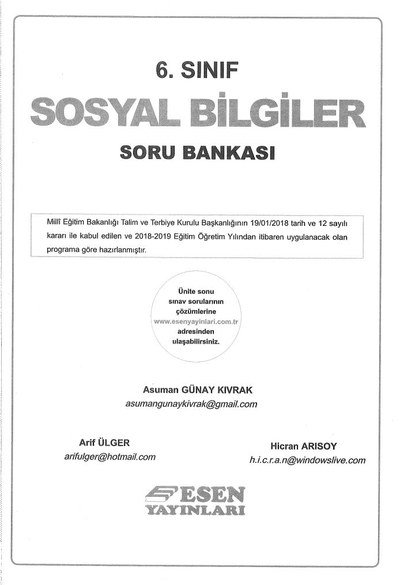 SOSYAL BİLGİLER SORU BANKASI Limon Fotokopi