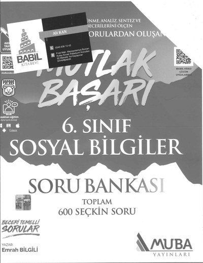 MUTLAK BAŞARI SOSYAL BİLGİLER SORU BANKASI Limon Fotokopi
