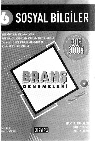 SOSYAL BİLGİLER BRANŞ DENEMELERİ Limon Fotokopi