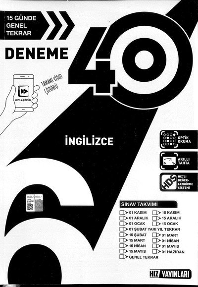 40 DENEME İNGİLİZCE