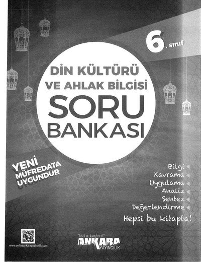 DİN KÜLTÜRÜ VE AHLAK BİLGİSİ SORU BANKASI Limon Fotokopi