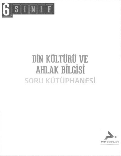 DİN KÜLTÜRÜ VE AHLAK BİLGİSİ SORU KÜTÜPHANESİ