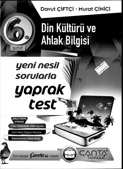DİN KÜLTÜRÜ VE AHLAKA BİLGİSİ YAPRAK TEST Limon Fotokopi
