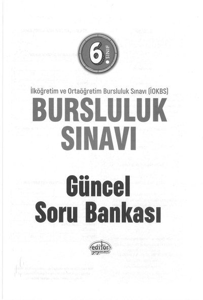 BURSLULUK SINAVI GÜNCEL SORU BANKASI Limon Fotokopi