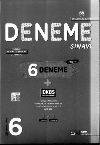 DENEME SINAVI 6 DENEME Limon Fotokopi