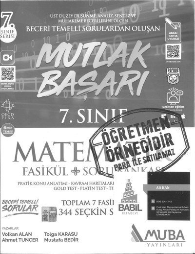 MUTLAK BAŞARI MATEMATİK SORU BANKASI