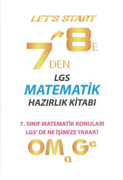 LGS MATEMATİK HAZIRLIK KİTABI Limon Fotokopi