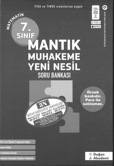 MANTIK MUHAKEME YENİ NESİL MATEMATİK SORU BANKASI Limon Fotokopi