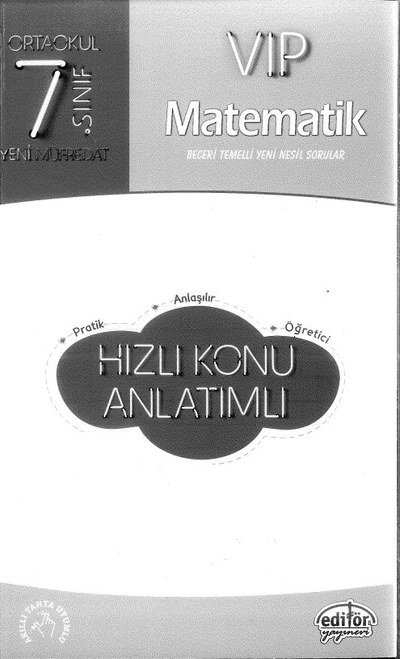 VIP MATEMATİK HIZLI KONU ANLATIMLI Limon Fotokopi