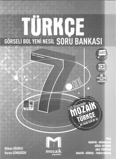 TÜRKÇE GÖRSELİ BOL YENİ NESİL SORU BANKASI