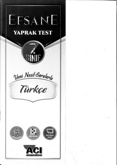 EFSANE YAPRAK TEST TÜRKÇE Limon Fotokopi