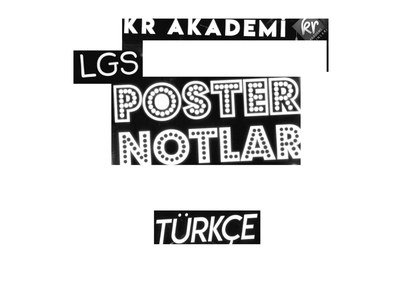 LGS POSTER NOTLAR TÜRKÇE Limon Fotokopi