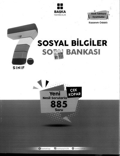 SOSYAL BİLGİLER SORU BANKASI 885 SORU
