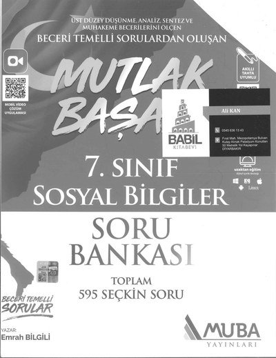 MUTLAK BAŞARI SOSYAL BİLGİLER SORU BANKASI