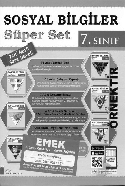 SOSYAL BİLGİLER SÜPER SET Limon Fotokopi