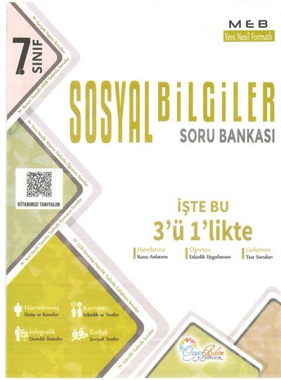 SOSYAL BİLGİLER SORU BANKASI İŞTE 3'Ü 1'LİKTE Limon Fotokopi