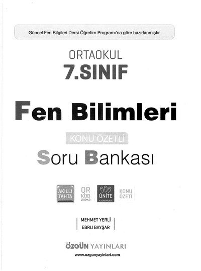 FEN BİLİMLERİ KONU ÖZETLİ SORU BANKASI