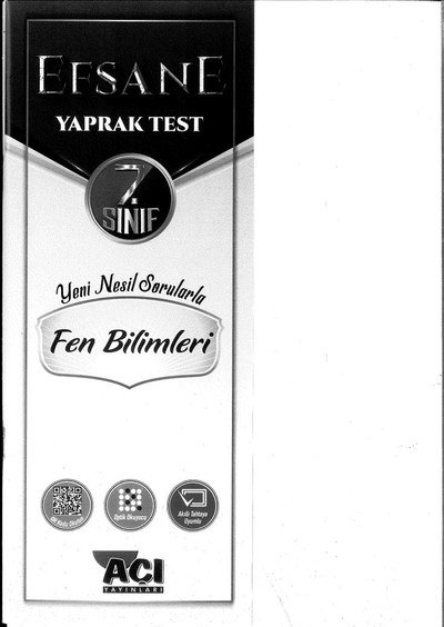 EFSANE YAPRAK TEST FEN BİLİMLERİ Limon Fotokopi