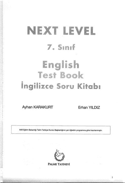 NEXT LEVEL ENGLISH TEST BOOK İNGİLİZCE SORU KİTABI Limon Fotokopi