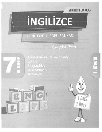 İNGİLİZCE KONU ÖZETLİ SORU BANKASI Limon Fotokopi