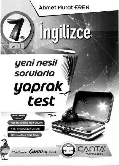 İNGİLİZCE YENİ NESİL SORULARLA YAPRAK TEST
