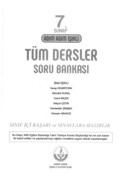 ADIM ADIM IŞIKLI TÜM DERSLER SORU BANKASI Limon Fotokopi