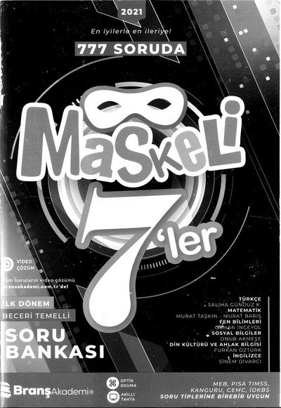 777 SORUDA MASKELİ 7'LER Limon Fotokopi